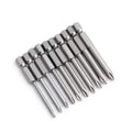Long Screwdriver Cross Screwdriver Bit Sets PH0 PH1 PH2 PH3 6 Inch Length S2 Steel Cross Phillips Screwdriver Bit Set