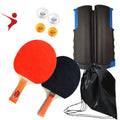 Good Price Portable Retractable Table Tennis Racket Set Customs Ping Pong Racket Paddle case and Table Tennis Net