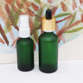 Empty 10ml 50ml Green Essential Oil Glass Dropper Bottle for Hair Oil