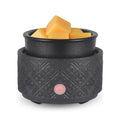 Hot Sale Popular Exquisite Matte Black Ceramic 2 in 1 Electric Scented Wax Melt Warmer for Home