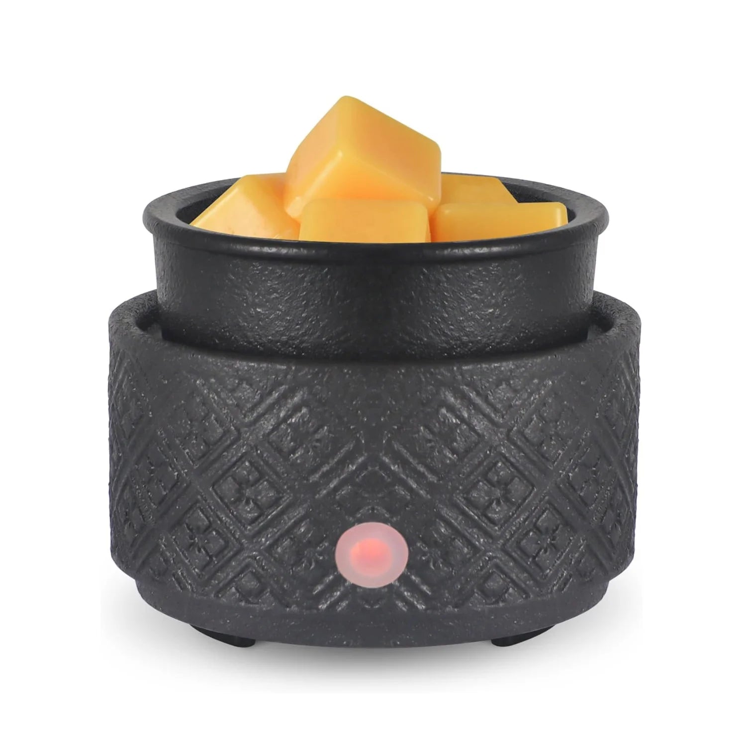 Hot Sale Popular Exquisite Matte Black Ceramic 2 in 1 Electric Scented Wax Melt Warmer for Home