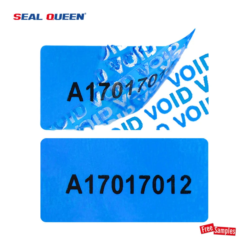 Seal Queen Custom Print Serial Number Transfer Tamper Evident Warranty Seal Security Label Stickers for Box/phone/document Seal