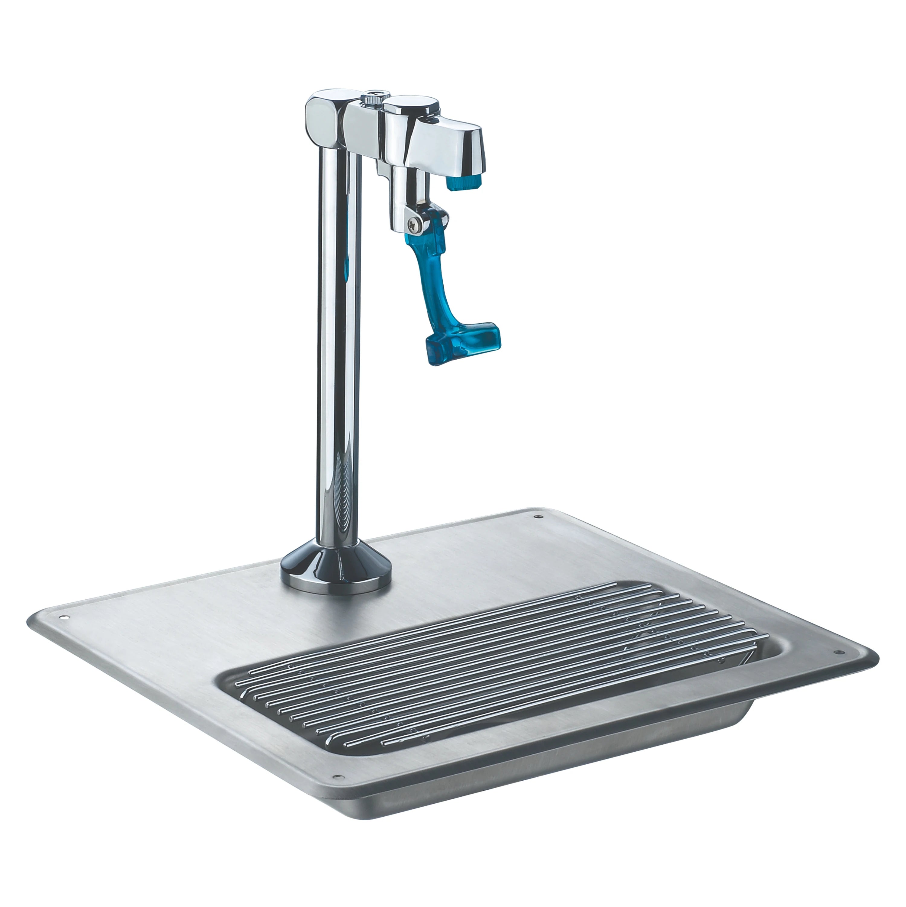 9851 Pedestal Push Back Single Glass Filler Bowl Faucets Water Station Faucets for Coffee Jug Rinser Dipper Well