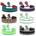 New Design Bohemia Handmade Color Cotton Women Men Woven Gift Tassel Adjustable Ethnic Embroidery Friendship Bracelet
