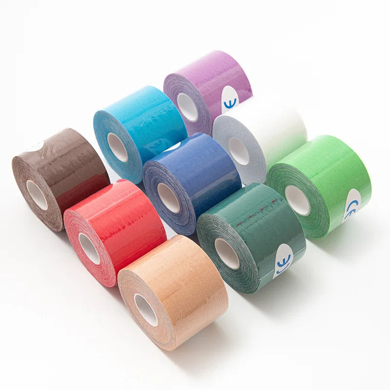 2 Inch X 16.4 Feet Waterproof Breathable Kinesiology Sports Tape Custom Option Unisex Elastic Muscle Support for Exercise