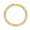 Spot Goods  18K Gold Plated Stainless Steel Bracelet Men Figaro Bracelet Charm Bracelet Women