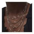HOVANCI 0.9mm 2mm Thin Herringbone Snake Chain Tarnish-Free Stainless Steel Jewelry for Necklaces for Men and Women