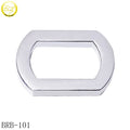 Die Casting Handbag Hardwrae Wholesale square Rings Chrome Plating Adjustable Buckle Straps for Luggage