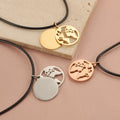 Fashion Elegant Globe Charm Jewelry for Travel Lovers Gold-Plated Hollow World Map Necklace with Leather Cord for Promotion