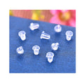 Clear 5mm Earring Backs 5000pcs/Bag Soft Silicone Rubber Jewelry Accessories Bullet Stopper Ear Plug Nuts Prevent Allergy Safety