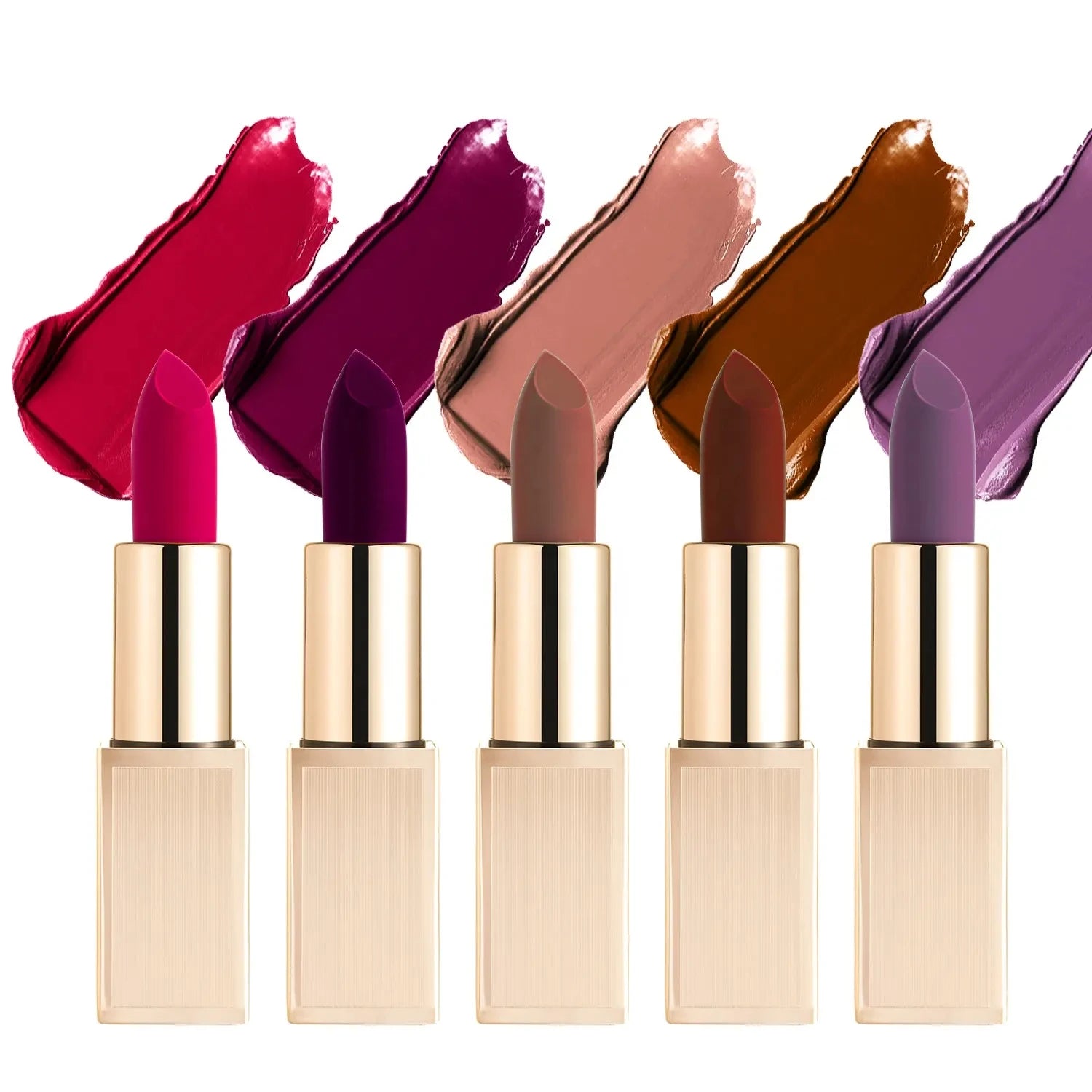 OEM ODM Vegan Makeup Labiales Red Cream Lip Stick Batom No Brand Waterproof Nude Solid Mineral Matte Lipstick