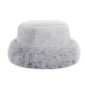 Wholesale Soft Warm Lady's Winter Fur Hat Luxury Bucket Hats for Women Winter