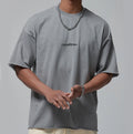 Wholesale Heavyweight 100% Cotton Drop-Shoulder Crewneck Oversized Customized Logo Puff Print Blank Plain Vintage Men's T-Shirts