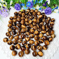 Wholesale Mini Natural Crystal Gemstone Ball Yellow Tiger Eye Small Sphere for Home Decoration