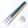 VIICKE 3pcs/set Nail Art Gel Painting Pen Polish Brush Drawing Tool Nail Drawing Brush