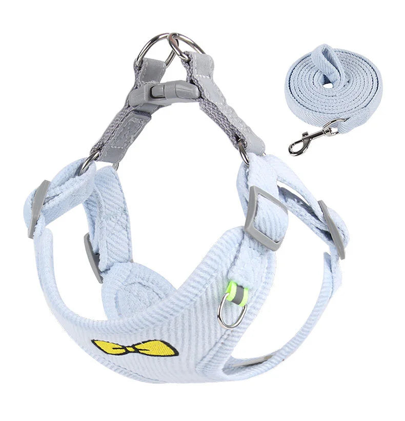 Custom Private Label Stocked Vest Style Dog Harness Reflective Walking Rope Suitable for  Small Dogs Dog Harness