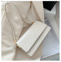 Wholesale Casual Solid Color Simple Square Custom Pu Leather Handbags Purse for Women
