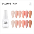 2021 Nails Supplies Salon Gel Nail Polish Uv Gel Xed Nail Glue 6 Color Kit Professional Custom Private Label and Bottle