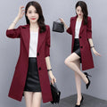 M-4XL Windbreaker Women's Mid-length Coat Spring and Autumn Temperament Fashion High-end Korean Loose Coat