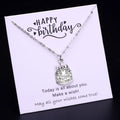Best Friend Crown Moon Stars Heart with Rhinestones Crystal Star Make a Wish Sweet 16 Birthday Cake Gift Jewelry Necklaces