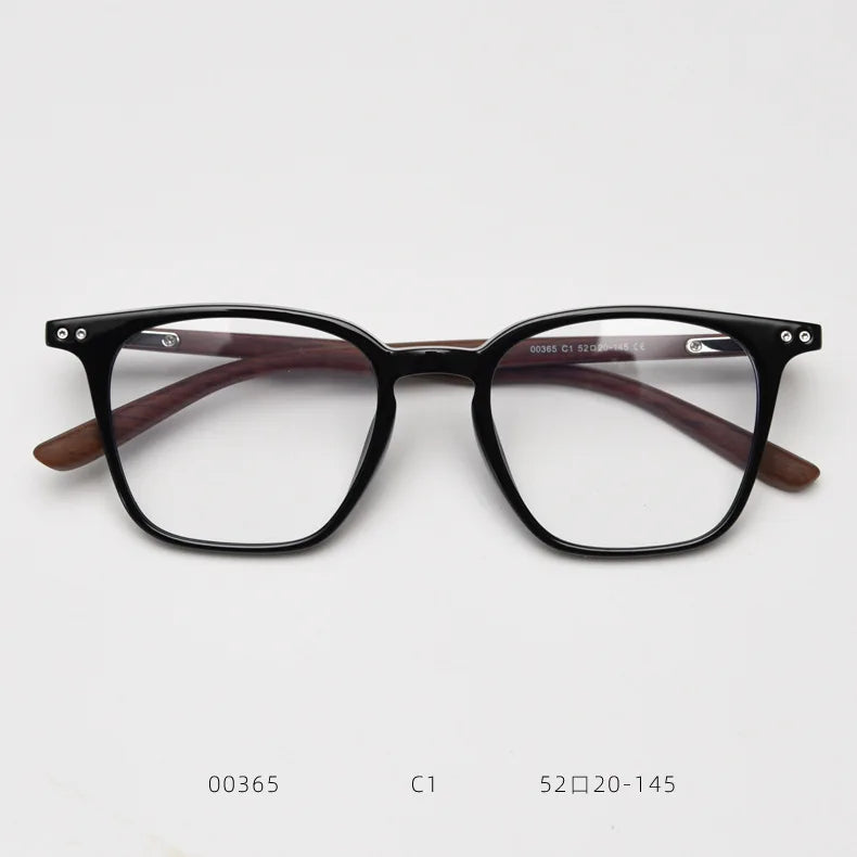 2025 Japanese Glasses Retro SQUARE TR90 Wood Grain Eyewear Myopia Optical Prescription Eyeglasses Frame Men Women