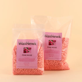 WaxNewK Private Label New Product 1kg Bag Beads Depilatory Pink Rose Paperless Painless Hair Removal Hard Wax