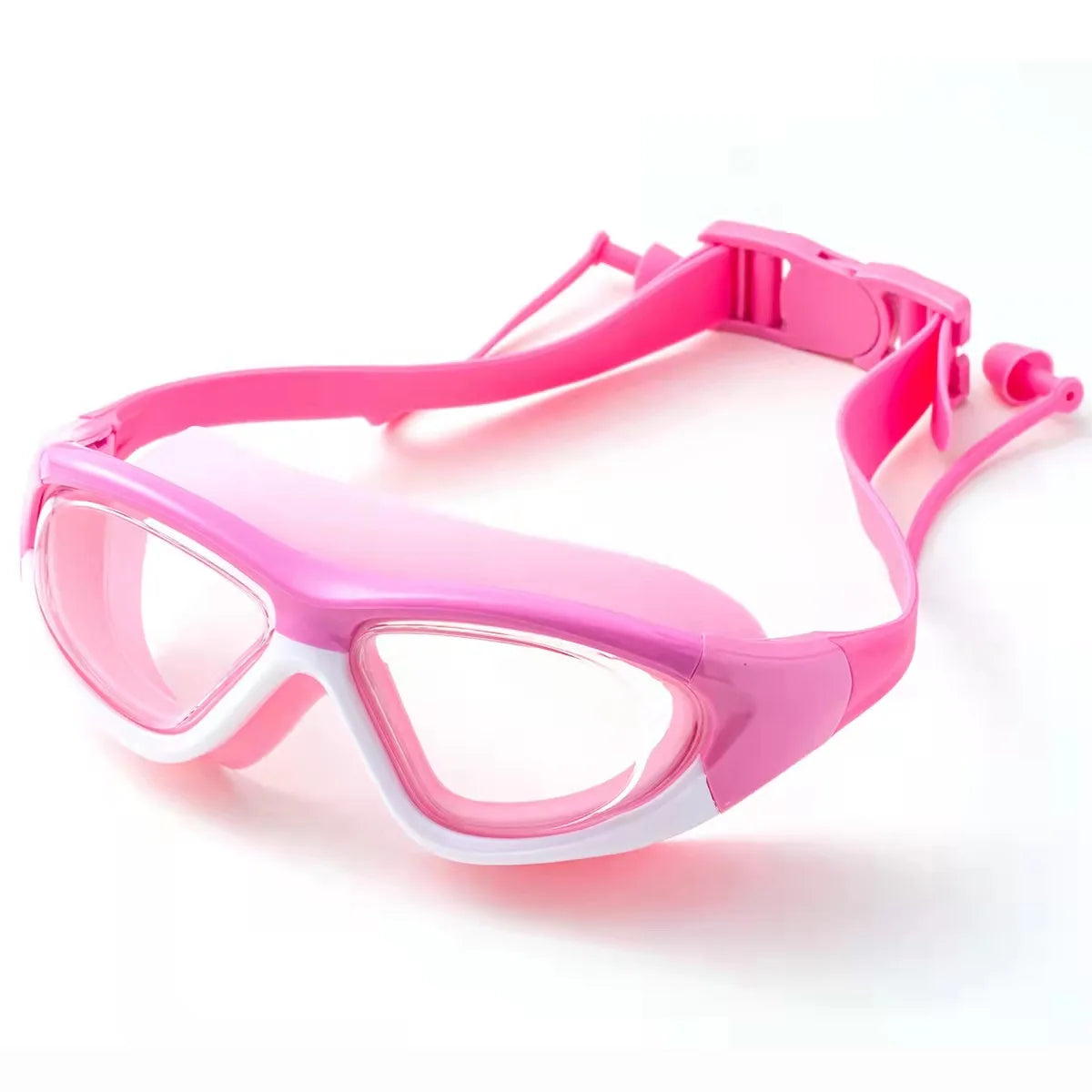 Waterproof Anti-Fog UV Eye-protection Children Kids Silicone Swimming Eyewear Glasses Swimming Goggles with Earplugs
