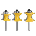 LAVIE 3pcs 6mm 1/4 Shank Bullnose Corner Bead Router Bit Set Woodworking Cutter Tenon Cutter for Woodworking Tools-C  C06056T3AY