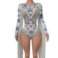 Sexy Fringes Pearls Rompers Show Festival Costume Dancer Wear Tassel One Piece Short Jumpsuits Women Stage Performance Bodysuits