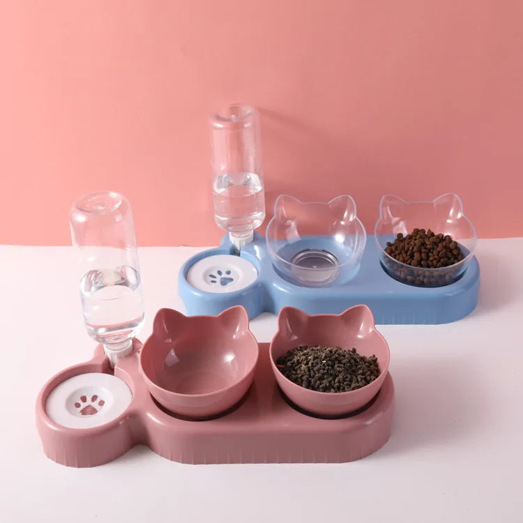 Factory Direct Selling Dog Bowl Dog Basin Automatic Feeding Water Dispenser Pet Supplies Automatic Feeders & Water Rounded