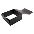 Luxury Empty square Foldable Black Clothing Packaging Magnetic Closure Kraft Gift Boxes with Lid