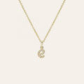 LOZRUNVE Wholesale Jewelry Silver 925  Delicate Cute Initial Letter Pendant Necklace Set for Women Girls