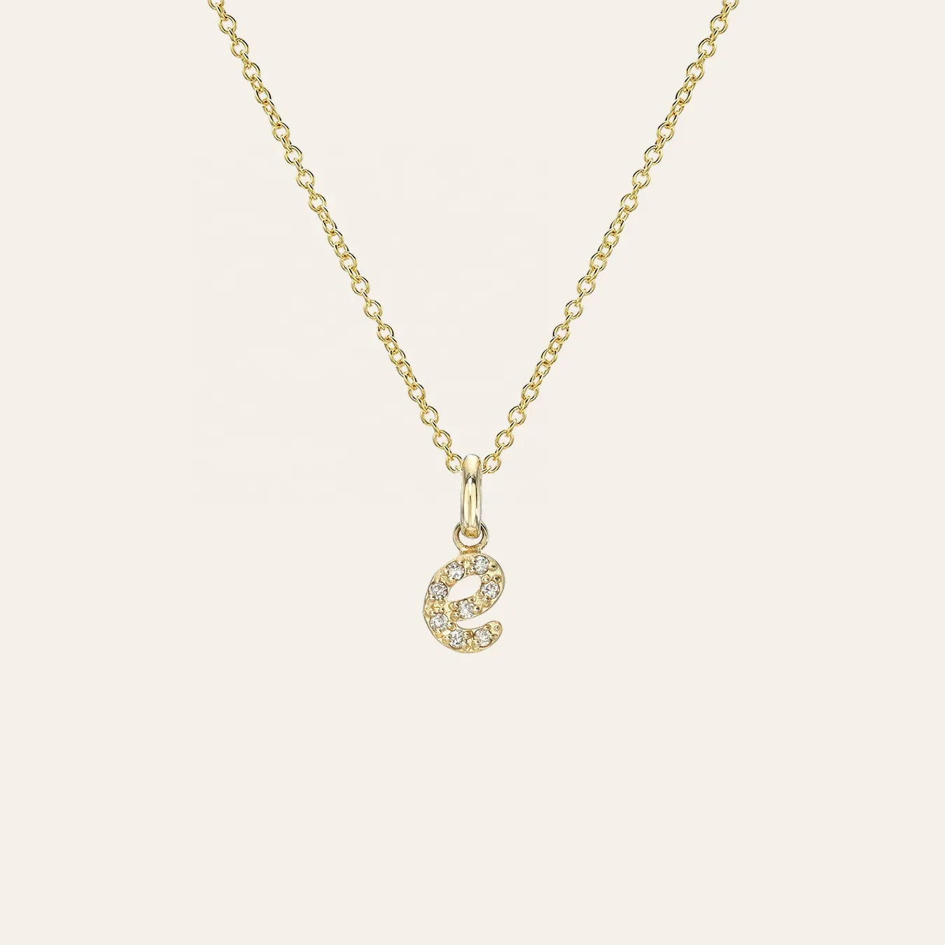LOZRUNVE Wholesale Jewelry Silver 925  Delicate Cute Initial Letter Pendant Necklace Set for Women Girls