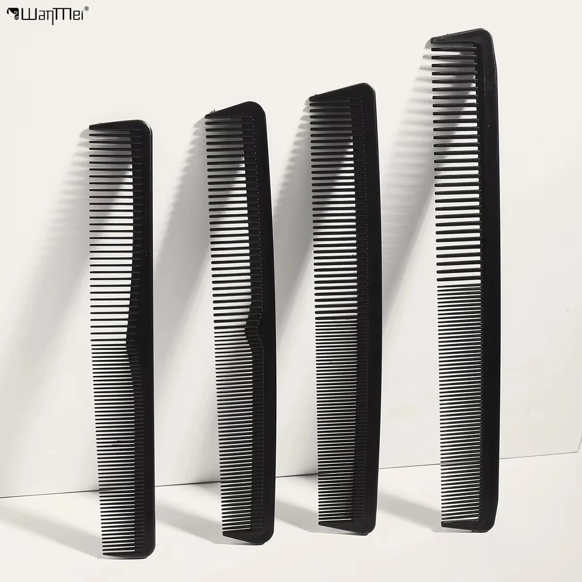 Wanmei Custom logo Private Label  Salon Heat Resistant  Antistatic  Heat Resistant Carbon Fiber Comb Parting Comb