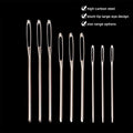 Silver Wool Large Eye Blunt Sewing Needles Durable Eco-Friendly Portable Cross Stitch Embroidery Tapestry Hand Sewing Tools