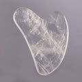 DIY Natural Energy Stones Gua Sha Board bar clear Quartz Heart Shape Guasha Scrapping Plate Guasha Massager