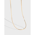 18K Gold Plated Solid 925 Sterling Silver Snake Chain Necklace Flexible Gold Snake Necklace for Women