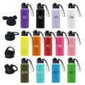 Customized LOGO 12oZ/64oz Stainless Steel Tumblers With  Lids Large Capacity Vacuum Water Bottle for Sports and Traveling