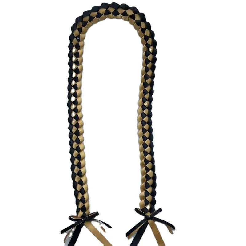 Double Face Satin 100% Polyester Ribbon Graduation Leis for Award Banquets