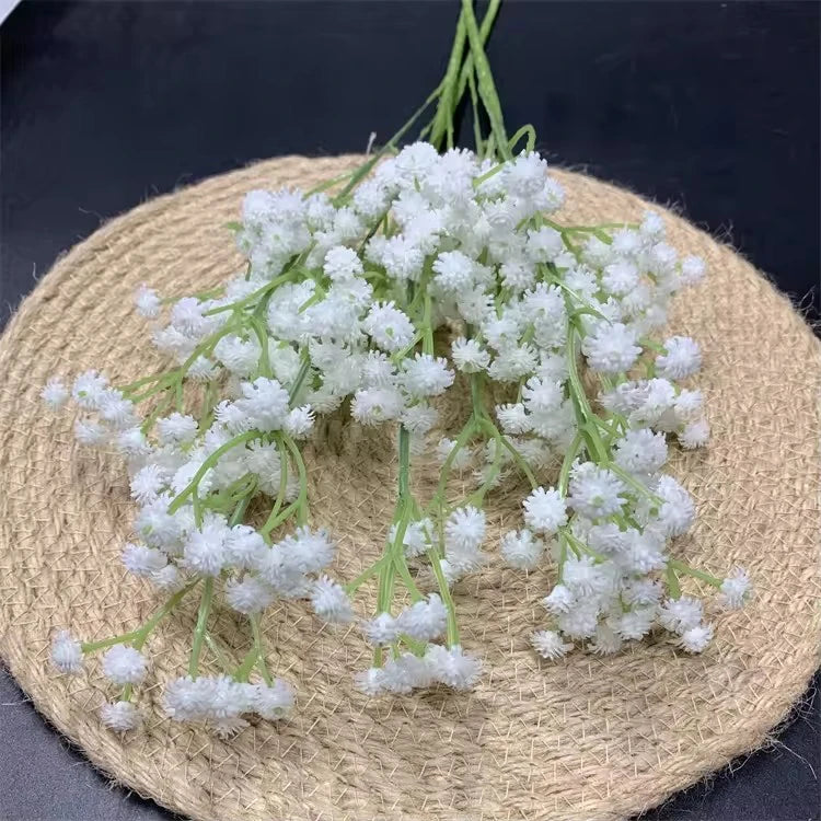 Wholesale Gypsophila Decorative Flower Plastic Single Babysbreath Gypsophila Flower Artificial for Decor