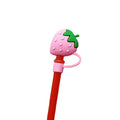 Maxican Reusable Metal Straws Tips Dust Toppers Covers Silicone Drinking Straw Cover Custom Wholesale