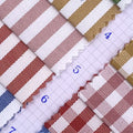 China Factory Clearance Price All Kind Different Color Pattern Plaid Stripe Check Woven Stock Yarn Dyed Shirting Fabric MegaBDM
