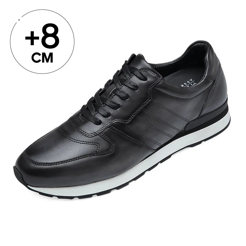 Elevator Men Shoes Casual Shoes to Make You Taller Casual Leather Shoes 8CM / 3.15 Inches Taller