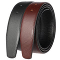 LY34-331 Wholesale OEM Custom Logo Raindrop Pattern Belt Strips Cowhide Belt Strips Without Buckles Belt Strap Holes