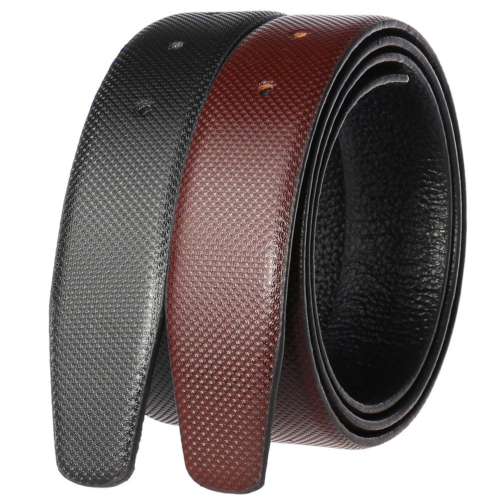 LY34-331 Wholesale OEM Custom Logo Raindrop Pattern Belt Strips Cowhide Belt Strips Without Buckles Belt Strap Holes