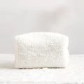 Custom Plush Fuzzy Polyester Makeup Bag Cosmetic Pouch Zipper Closure Women's Travel for Storage Organization Toolya Bags