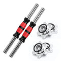 PINJIAN Power Training Home Gym Chrome Dumbbell Bars Handles Weightlifting Bar