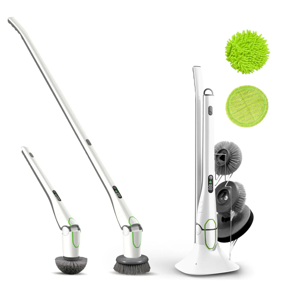 Cordless IP67 Waterproof Toilet Bathroom Kitchen Floor Scrubber Cleaning Brush