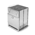 Wholesale Spot Goods Portable Mini Folding Stainless Steel Wooden Stove for Outdoor Camping BBQ