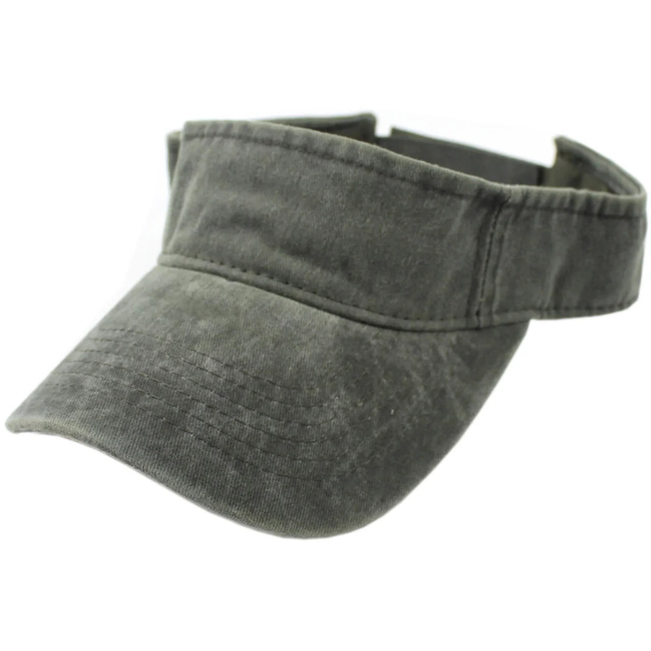 100% Cotton Vintage Pigment Dyed Enzyme Washed Summer Hat Sports Sun Visor Blank Dad Visor Hat